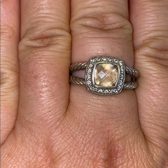 Petite Albion David Yurman Ring with Morganite - Picture 5 of 6